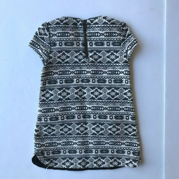 Zara Girls Casual Collection Dress Size 3 /4 Aztec Southwest Back Zip Co… - Picture 7 of 10
